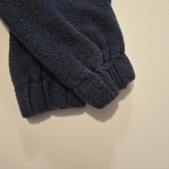 Maje Bimarine Tweed Jacket In Blue Long sleeves Crewneck Front button closure - Picture 6 of 10